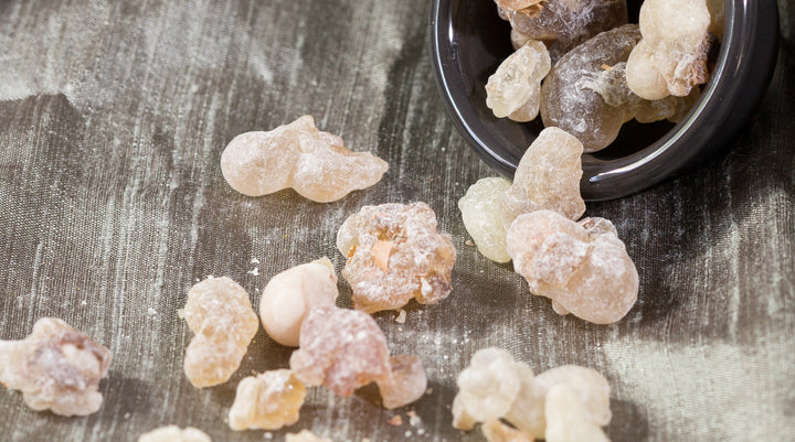 A collection of frankincense natural style perfumes