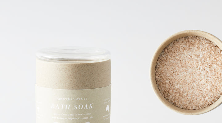 Naturally scented bath soak and bath products available at Sensoriam