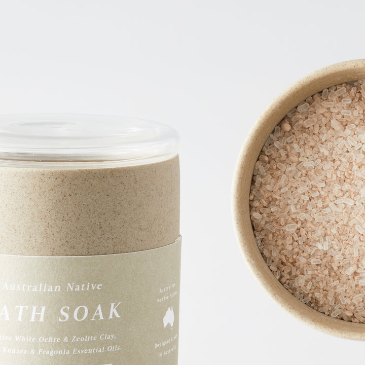 Naturally scented bath soak and bath products available at Sensoriam