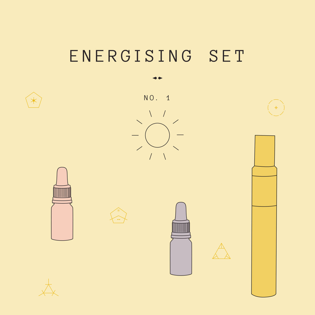 Energising 1 Gift Set is designed to help lift your energy  and your mood. PRODUCTS INCLUDED:  ・Feather & Seed Effervescent Essential Oil, 10ml ・Feather & Seed Zesty Essential Oil, 10ml ・Serene Body Health Lift Natural Perfume Roll On, 10ml