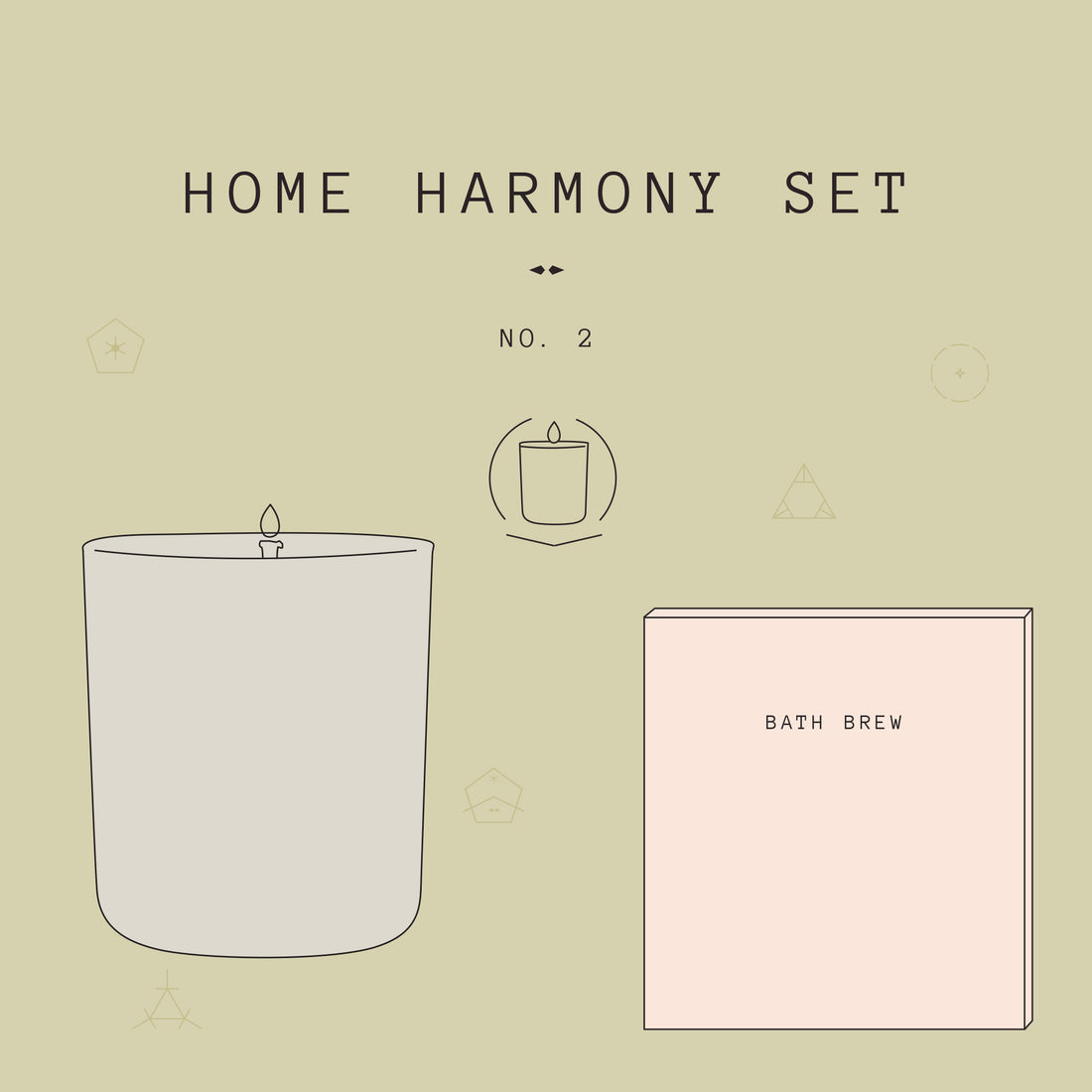  Home Harmony 2 Gift Set is designed to nurture your soul with a long bath soak and and the gentle flickering of candle light.  PRODUCTS INCLUDED: ・Addition Studio Riverstone Bath Brew, 55gm ・Addition Studio Sunflower Galaxy Scented Candle, 285gm