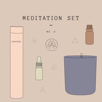 Sensoriam Meditation Gift Set no. 3 - Feather & Seed Essential Oil Sunday, Addition Studio Essential oil - Frankincense and Juniperberry oil, Addition Studio Native Australian Eucalyptus & Acacia Incense, Vanessa Megan Harvest Essential Oil Candle